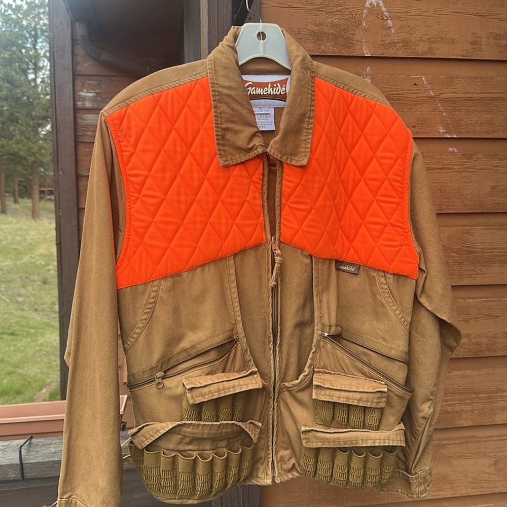 GAMEHIDE zip front hunting jacket medium